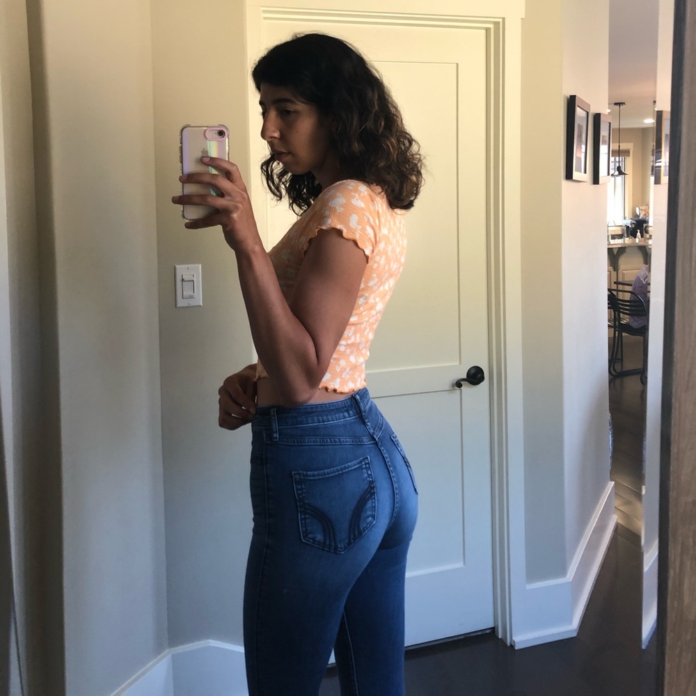 High Waisted Hollister Legging Jean